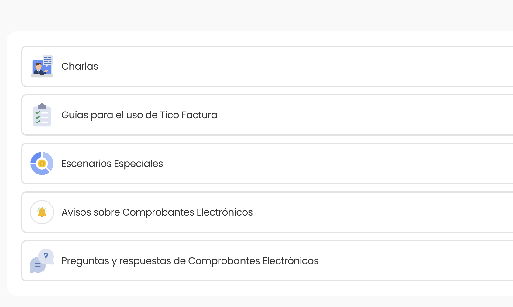 Escenarios Especiales sobre Facturación Electrónica
